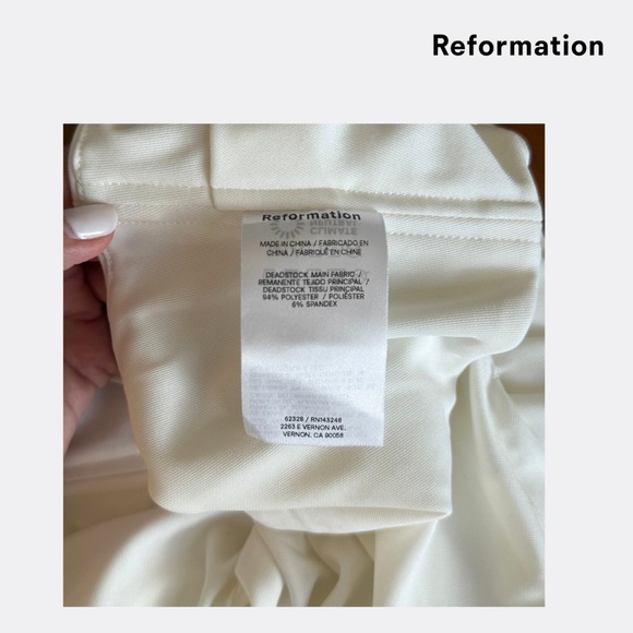 Reformation Eleni Knit Two Piece – Ivory – Size 6 – NWT - Picture 6 of 11